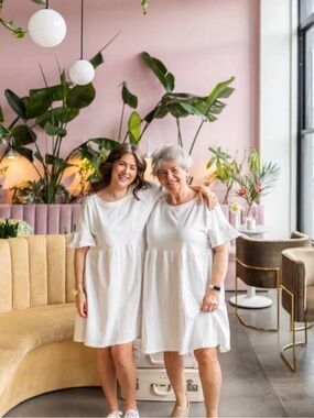 Jillian Harris White dress Jardines Domaine